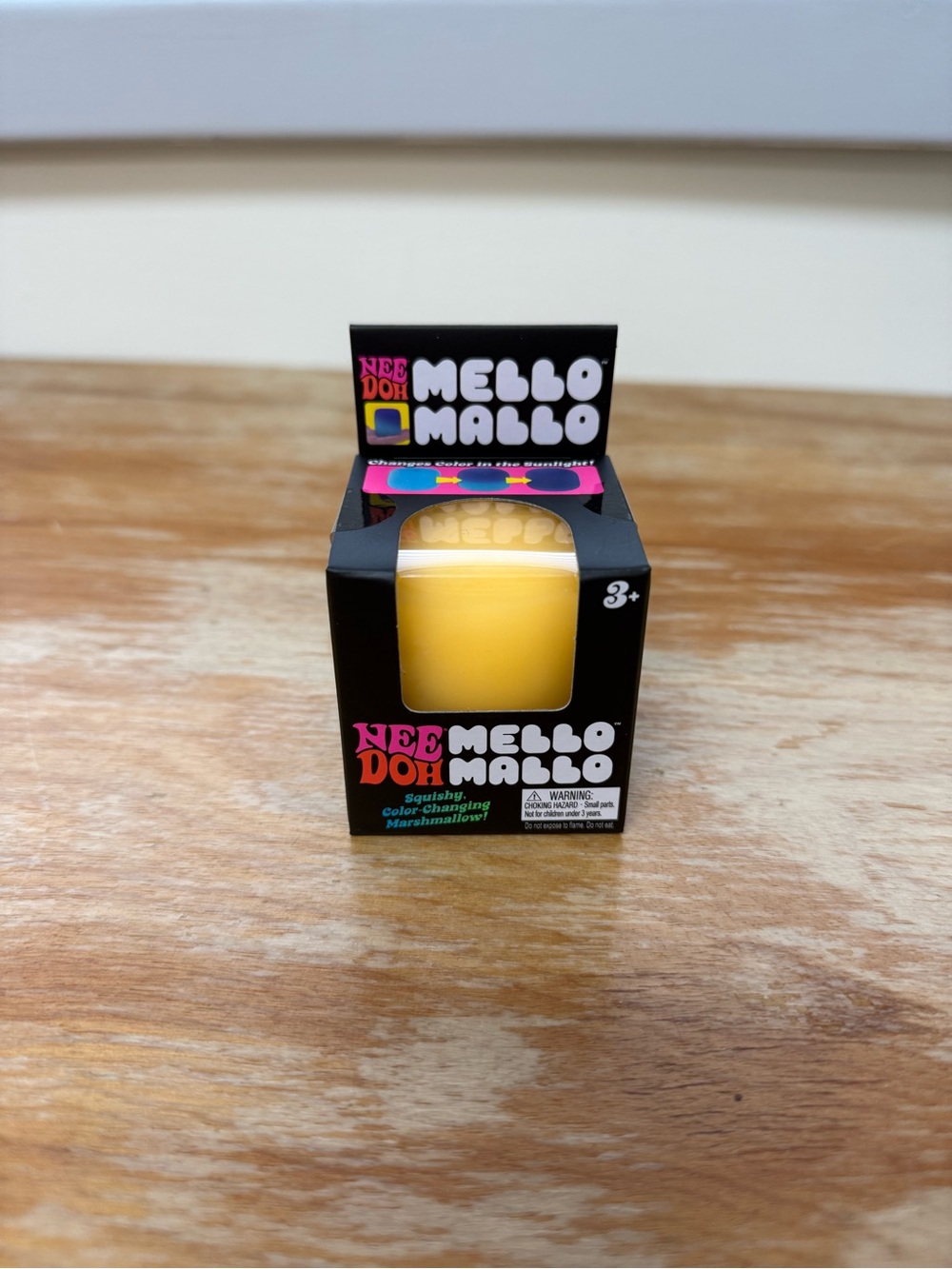 NeeDoh Mello Mallo Yellow Stress Toy